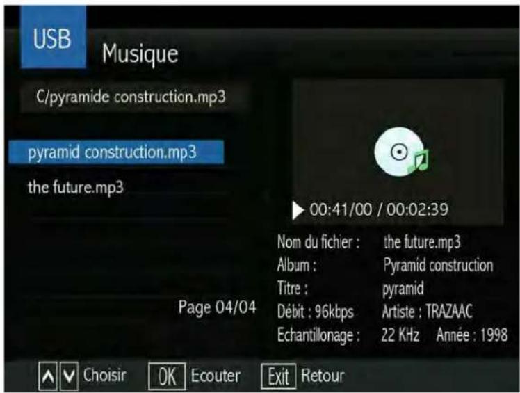 SERVIMAT Sirius HD (BisTV) - LE SOUS MENU USB (Paramètres Musique) - 1