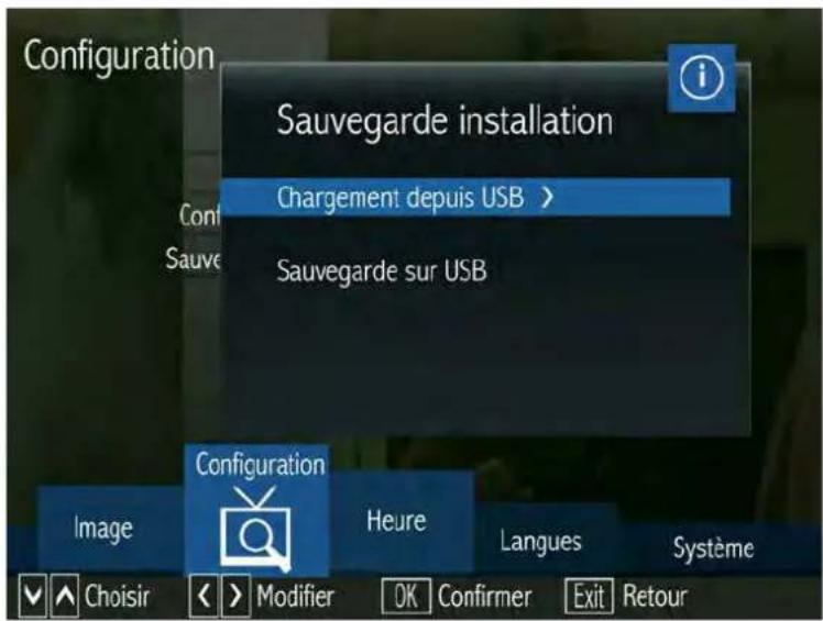SERVIMAT Sirius HD (BisTV) - LE SOUS MENU CONFIGURATION (Sauvegarde de l'installation) - 1