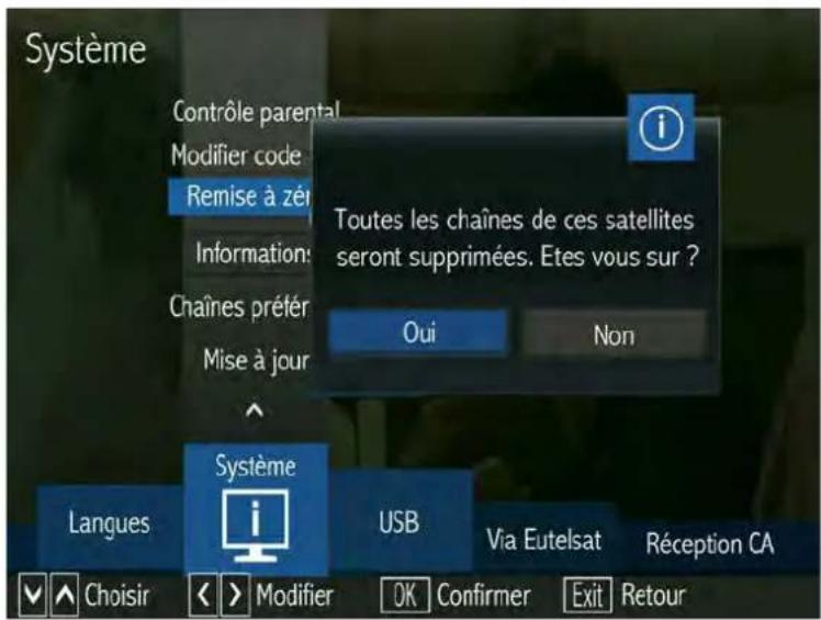 SERVIMAT Sirius HD (BisTV) - LE SOUS MENU SYSTEME (Remise à zéro) - 1