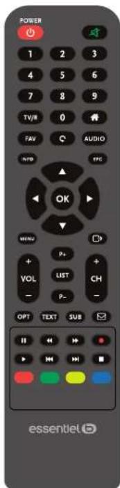 ESSENTIELB Genius HD IV - La télécommande - 4
