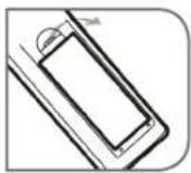 ESSENTIELB Ergonum HD - INSERTION DES PILES DANS LA TELÉCOMMANDE - 1