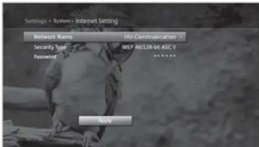 HUMAX NAFOX HD - Configuration du Wi-Fi (sans fil) - 1
