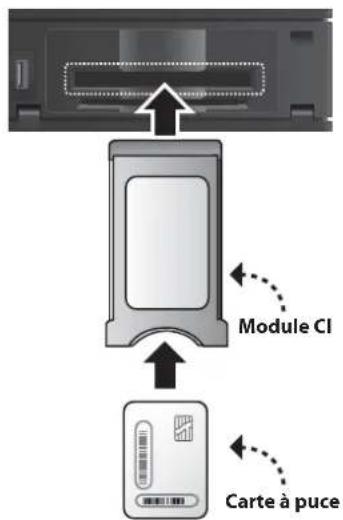 HUMAX NAFOX HD - Insertion du module CI - 1