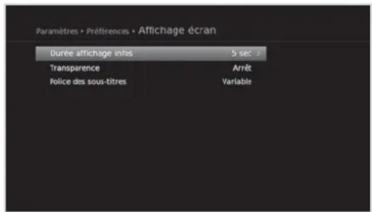 HUMAX NAFOX HD - Réglage de la transparence - 1