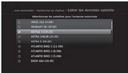 HUMAX NAFOX HD - Editor les données satellite - 1