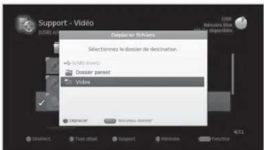 HUMAX NAFOX HD - Déplacement/copie de fichiers - 1