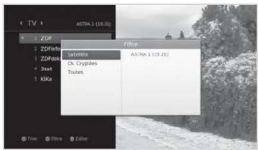 HUMAX NAFOX HD - Filtrage des chaines - 1