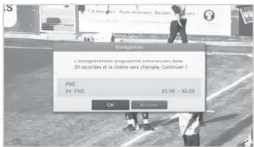 HUMAX NAFOX HD - Conflit de programmes - 1