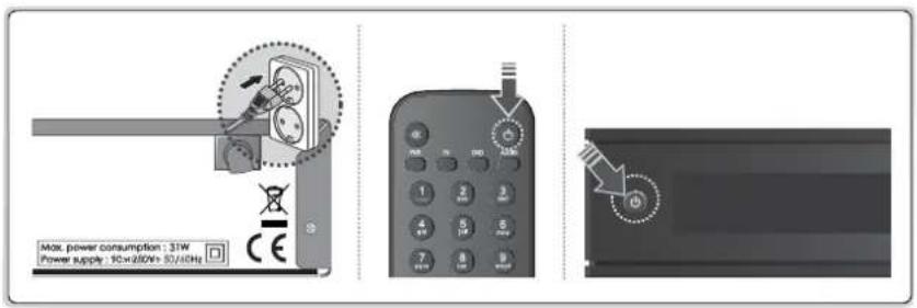 HUMAX NAFOX HD - Mise sous tension - 1