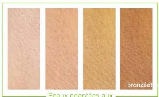 RIO IPL Pro - EXEMPLES DE COULEURS DE PEAU - 1