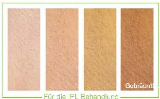 RIO IPL Pro - HAUTFARBENTABELLE - 1