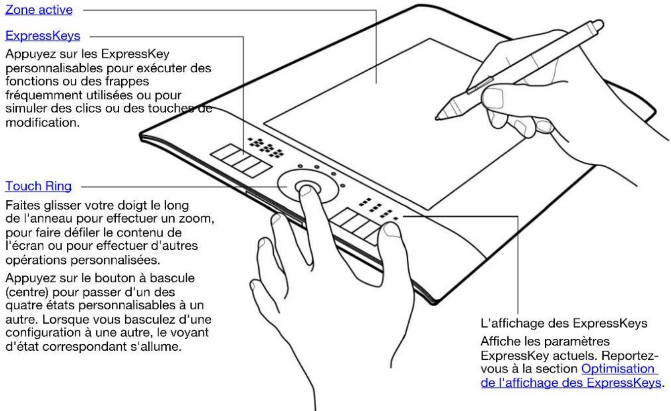 WACOM Intuos4 Wireless - UTILISATION DE LA TABLETTE - 1