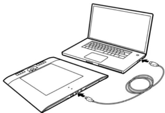 WACOM Intuos4 Wireless - CONNEXION USB - 1