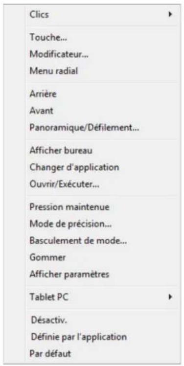 WACOM Intuos4 Wireless - FONCTIONS DES BOUTONS - 1