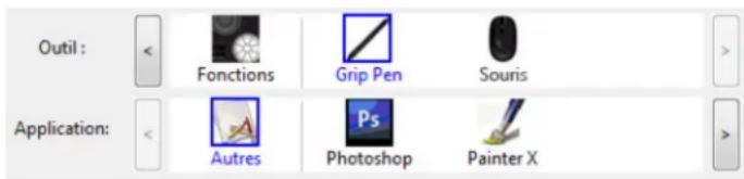 WACOM Intuos4 Wireless - PARAMÉTRES SPECIFIQUES À UNE APPLICATION - 2