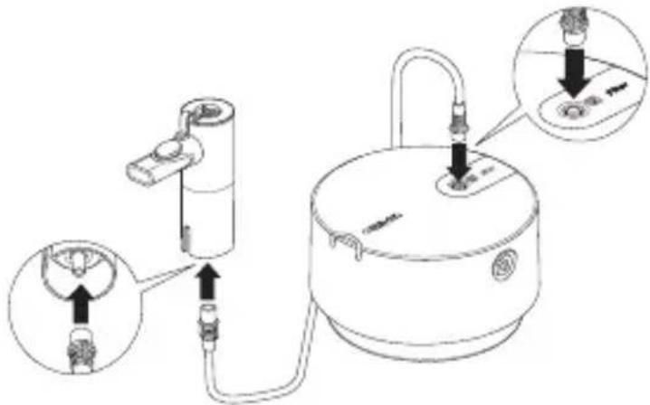 OMRON CompAIR NEC28P - Utilisation du masque pour infant et de l'adaptateur - 2