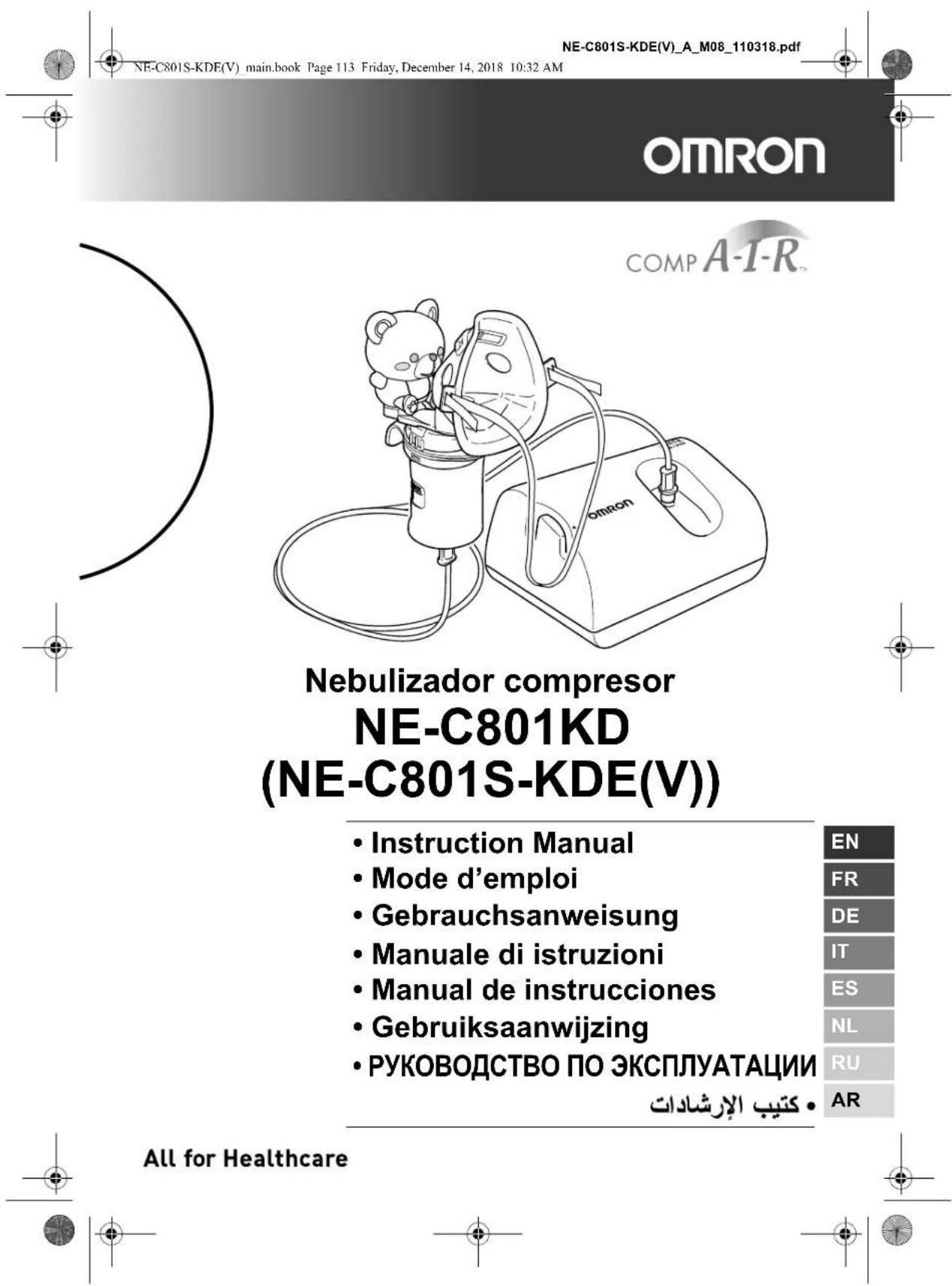 OMRON CompAIR NEC801 - Altreetopipionali/diricambio - 16