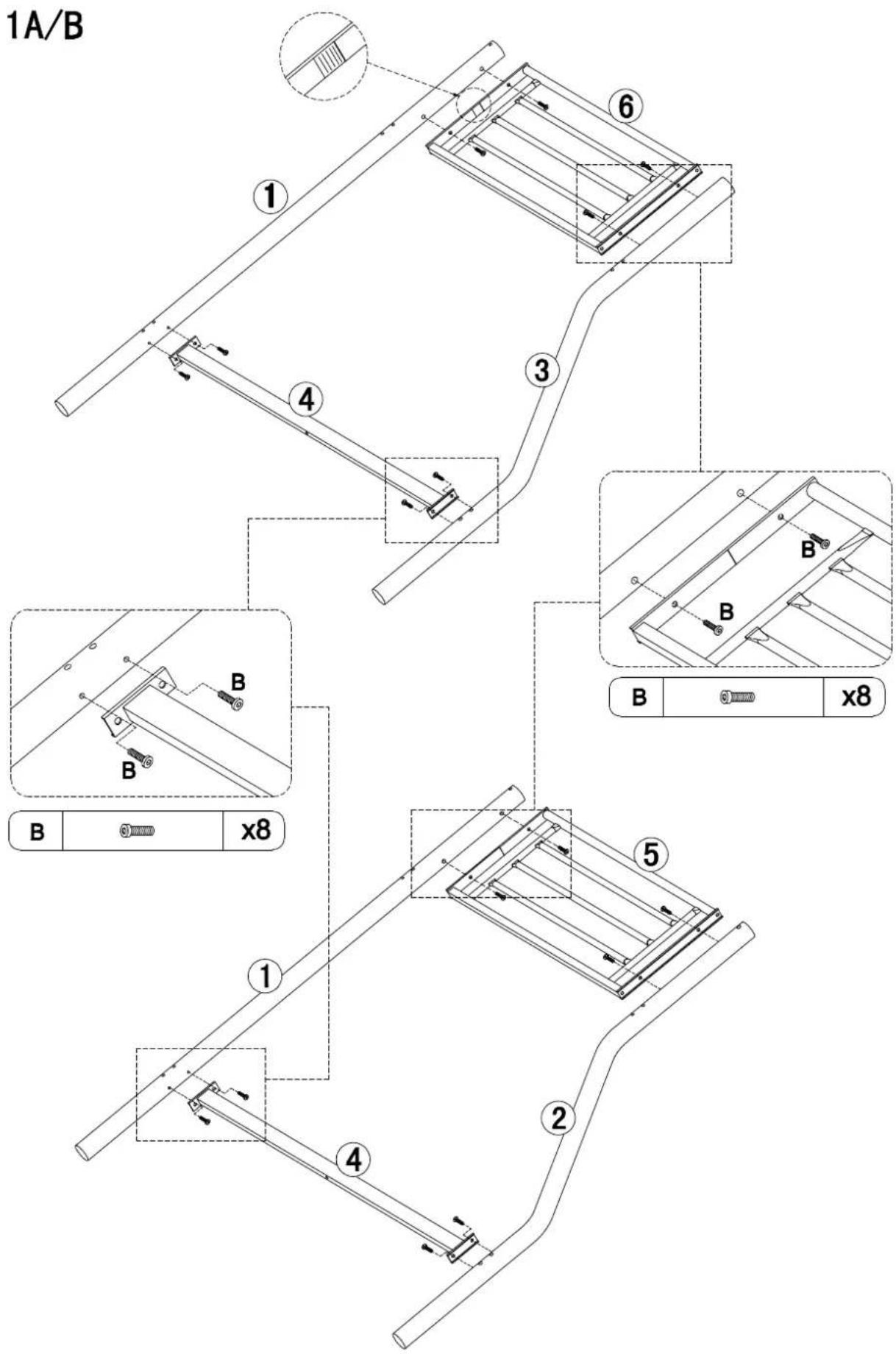 Finlandek FINLTBB9306 - Assemblage des pieds - 1