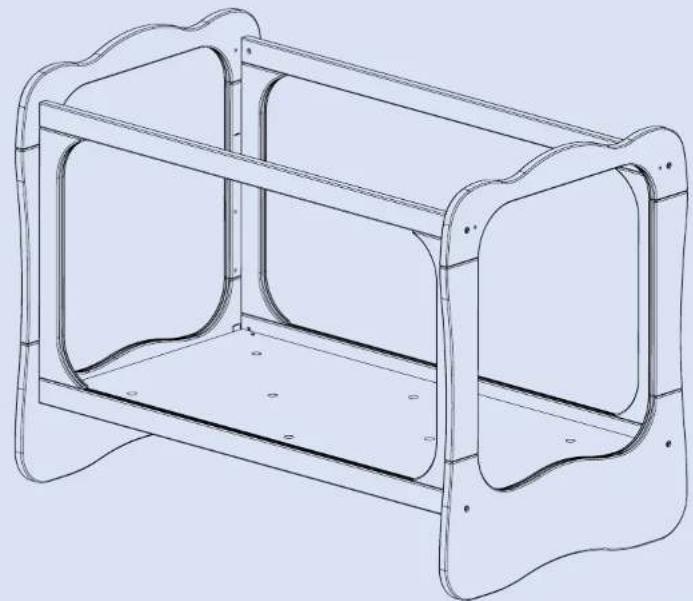 SAUTHON Babybulle KX031A - Cot 120X60 - 1