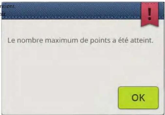 Husqvarna-Viking Designer Epic - Nombre maximum de points dépasse - 1