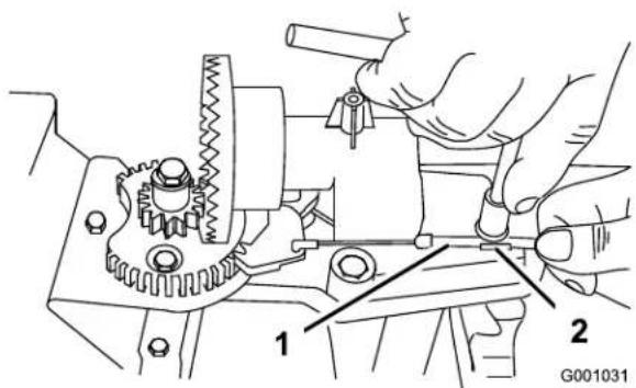 TORO Power Max 828 OE - Réglageducliquefteverrouillagedel'éjecteur - 2