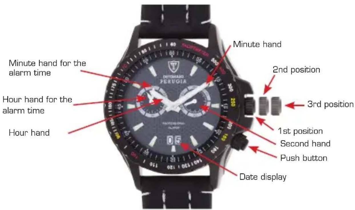 Detomaso Perugia - Operating instructions for the watch - 1