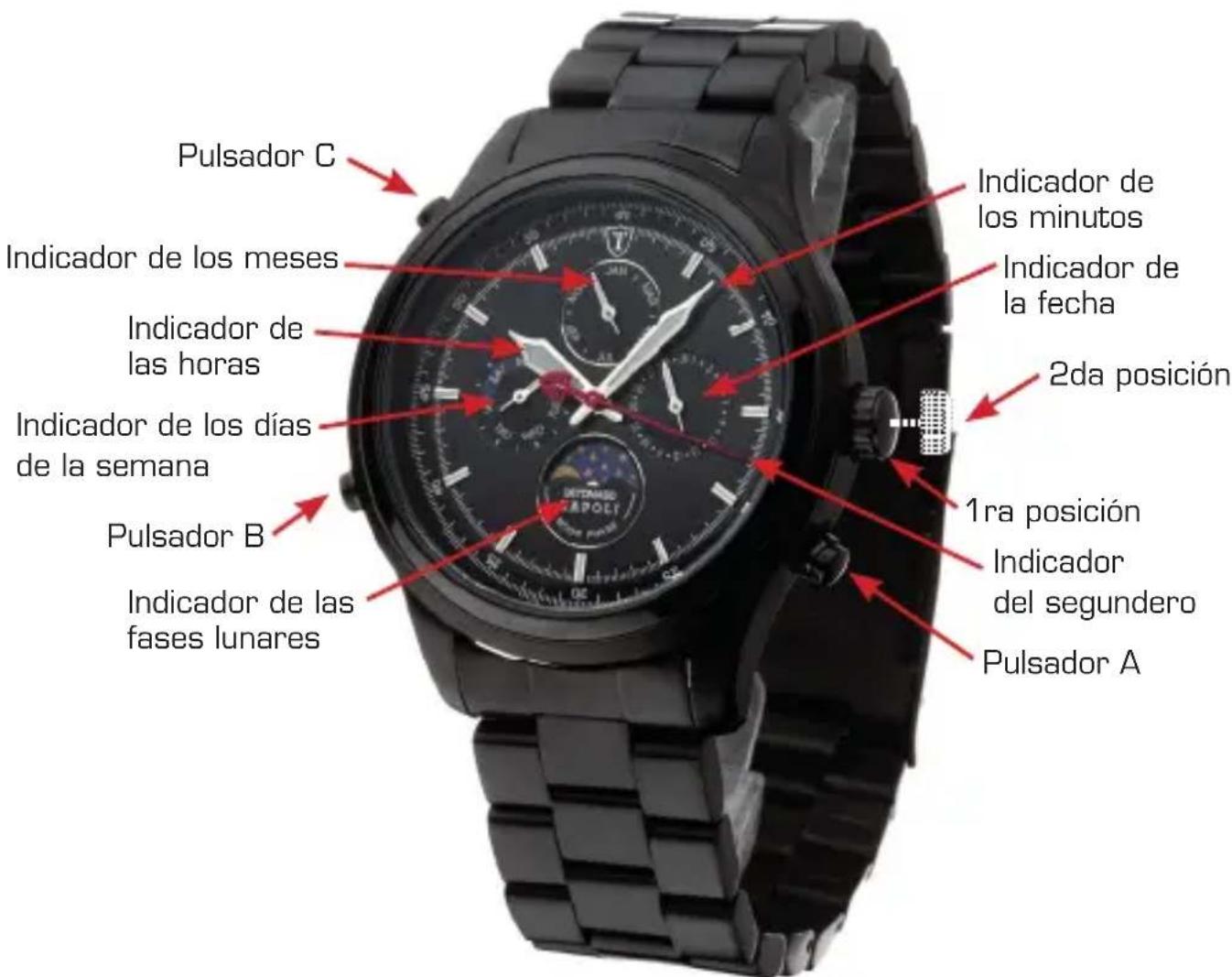 Detomaso Napoli - Manual de intrucciones del reloj - 1