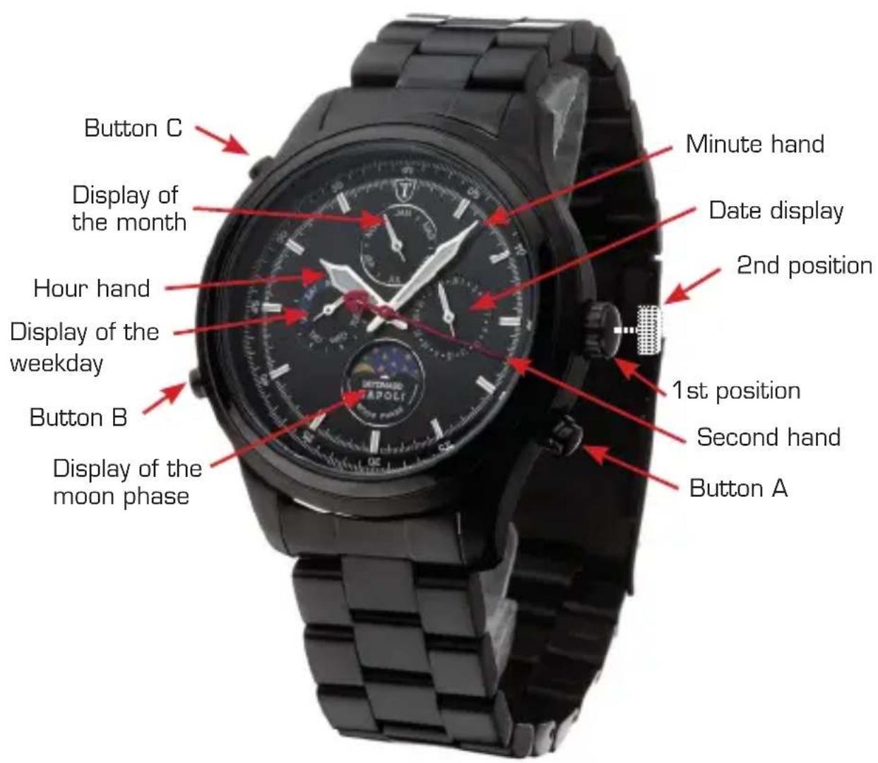 Detomaso Napoli - Instruction Manual for the watch - 1
