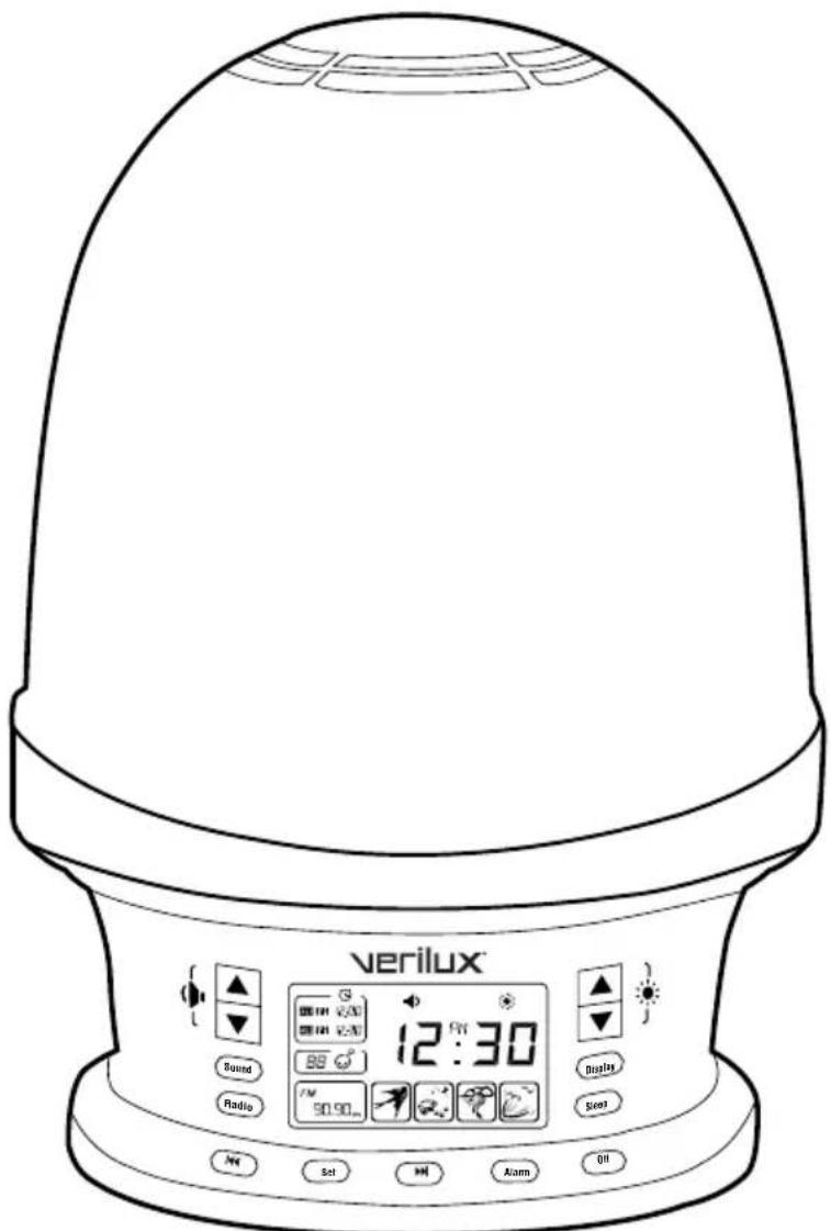Verilux Rise & Shine VA05F - Affichage et commandes - 1