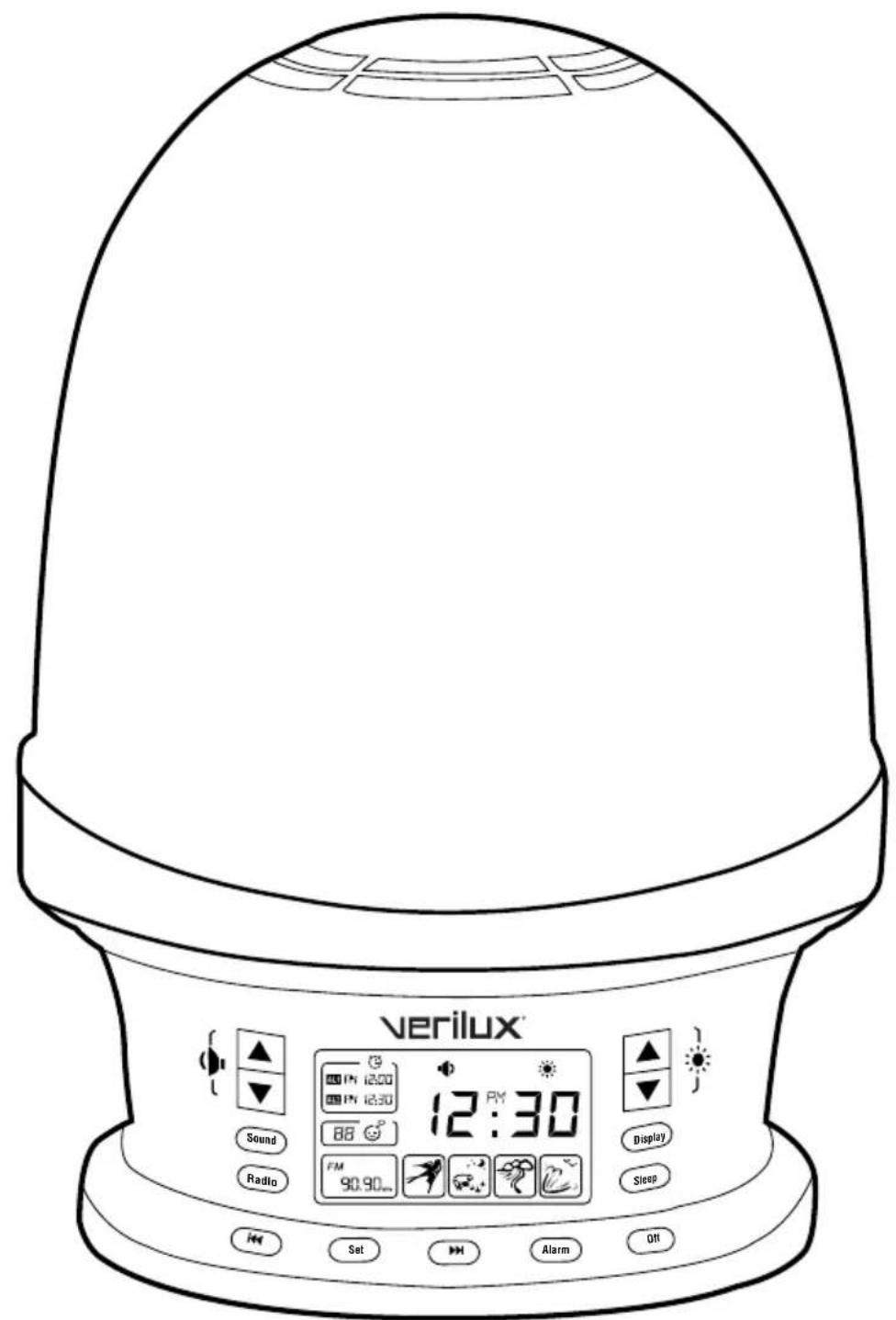 Verilux Rise & Shine VA05F - ATTENTION! ONCE OPENED, PLEASE DO NOT RETURN THIS PRODUCT TO THE STORE WHERE IT WAS PURCHASED FOR REPAIR OR REPLACEMENT! - 1