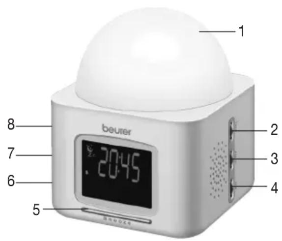 BEURER WL 30 - Cihaz açıklaması - 1