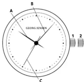 Georg Jensen S46ST02 - Generell braksanvisning for mekaniska armbandsur - 1
