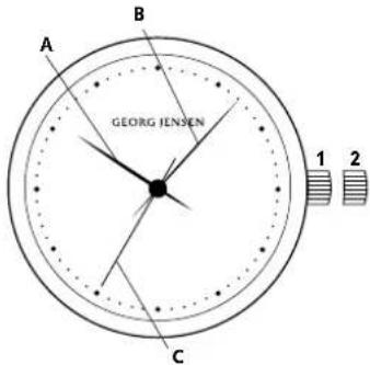 Georg Jensen S46ST02 - Allgemeine Anleitungen fur mechanische Uhren - 1