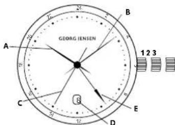 Georg Jensen S42ST03 - Stiig in datym: - 1
