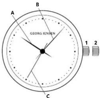 Georg Jensen K41ST71 - Instructions générales pour les montres mécaniques - 1