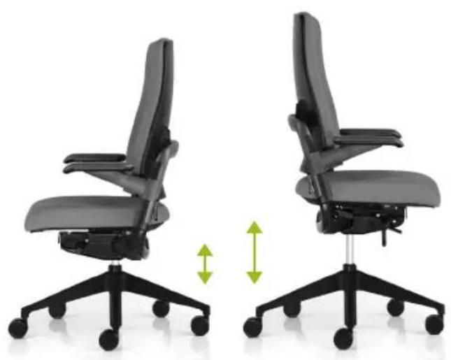Rohde & Grahl Xenium Basic - Réglage de la hauteur du fauteuil - 1