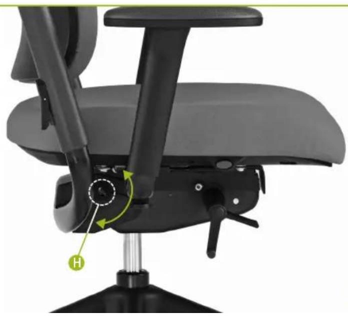 Rohde & Grahl Xenium Basic - Réglage de l'inclinaison du siège (en option) - 2
