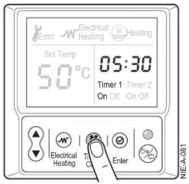 DE DIETRICH TWH Split FS 270 E - Procéder au réglage de l'heure : - 2