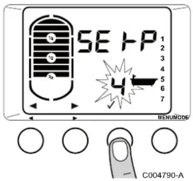 DE DIETRICH Kaliko TWH 200EV - Réglage du nombre de bains souhaité du chauffe-eau - 3