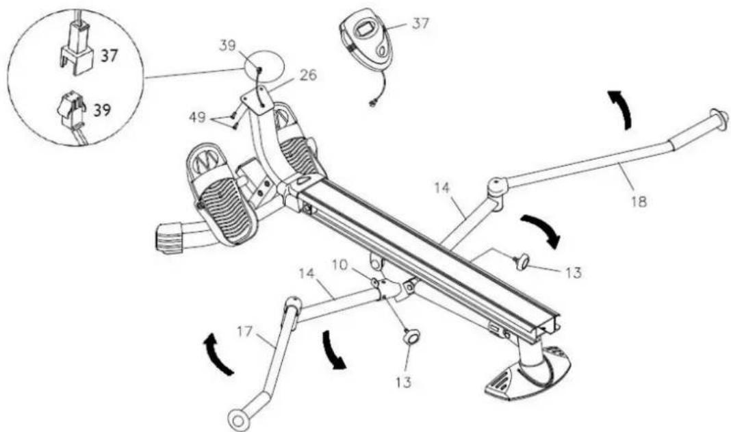 Toorx RowerCompact - Montage de l'appareil - 4
