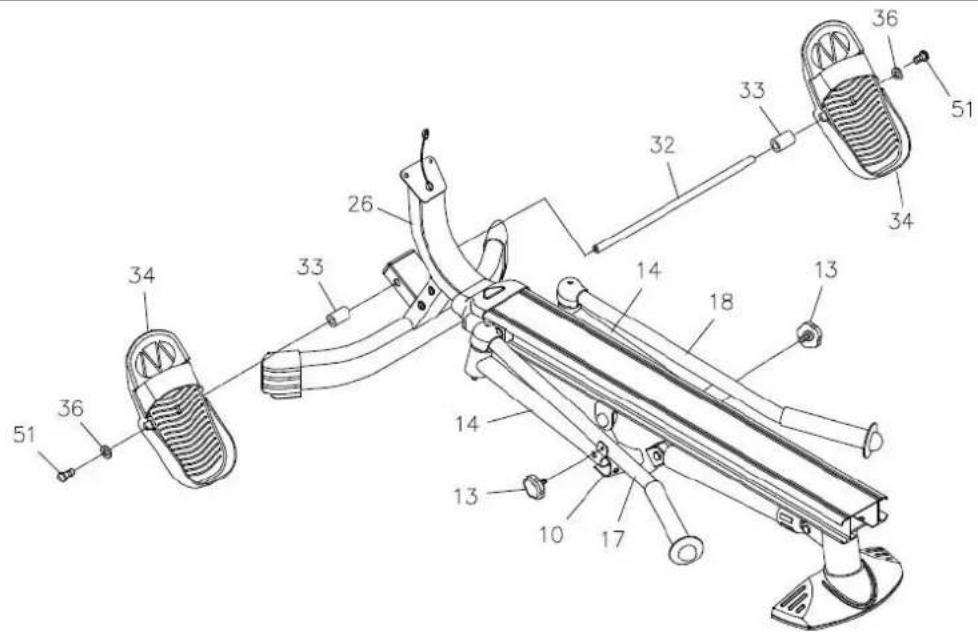 Toorx RowerCompact - Montage de l'appareil - 3