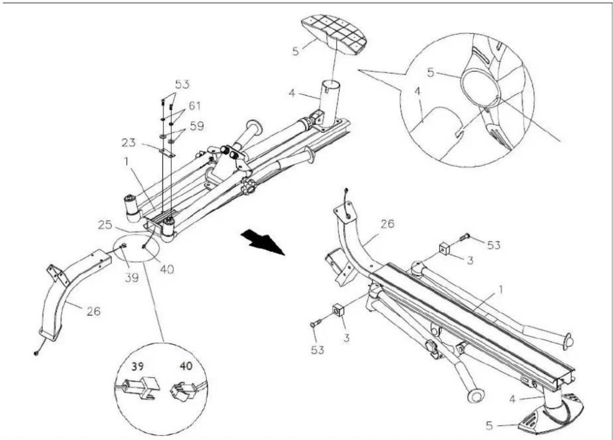 Toorx RowerCompact - Montage de l'appareil - 1