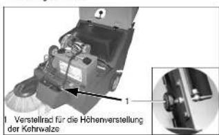Cleanfix KS 650 IBC - Kehrspiegel einstellen - 1
