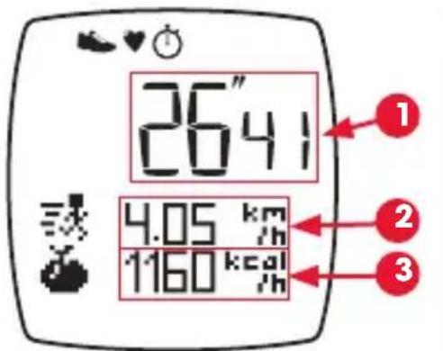 Kalenji 500 SD - Nombre d'indicateurs à l'écran - 1