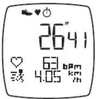 Kalenji 500 SD - Changer les indicateurs affichés à l'écran. - 1