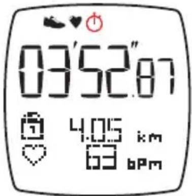 Kalenji 500 SD - Démarrer / arrêter son chronomètre et son enregistrement. - 2