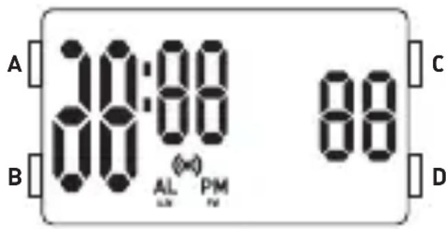 ADIDAS QFL103BA - Affichage NORMAL del'heure - 1