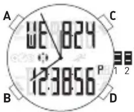 ADIDAS QFL103BA - Affichage NORMAL de l'heure - 1