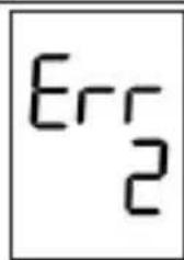 Marque Verte Digitensio BP 3BQ13 - Error messages/malfunctions - 1