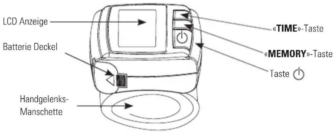 Marque Verte Digitensio BP 3BQ13 - Die verschiedene Bestandteile des Blutdruckmessgerätes - 1